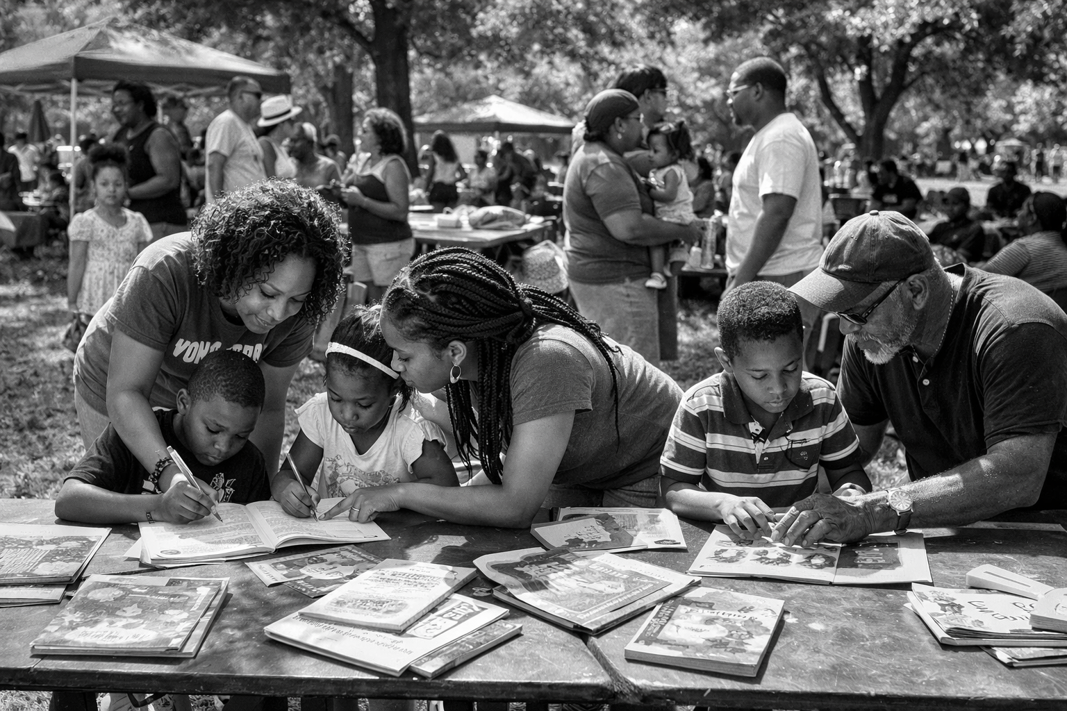 Community event with families